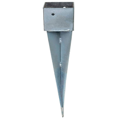 Suport metalic cu tepusa pentru stalpi lemn 100 x 100mm, lungime 49 cm