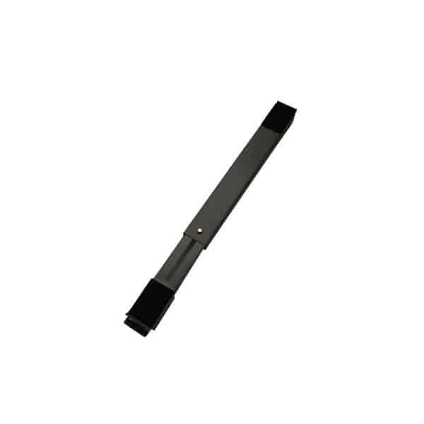Suport mobil extensibil negru cu roti si sistem de frana, capacitate 128 kg
