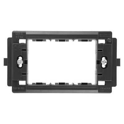 Suport montaj pentru 3 posturi, alb, montaj simplu, compatibil instalatii electrice