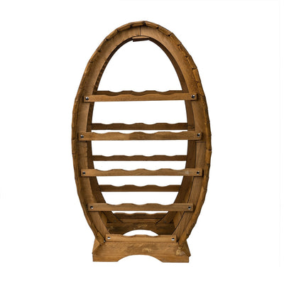 Suport pentru 16 sticle de vin, lemn de brad, inaltime 76 cm