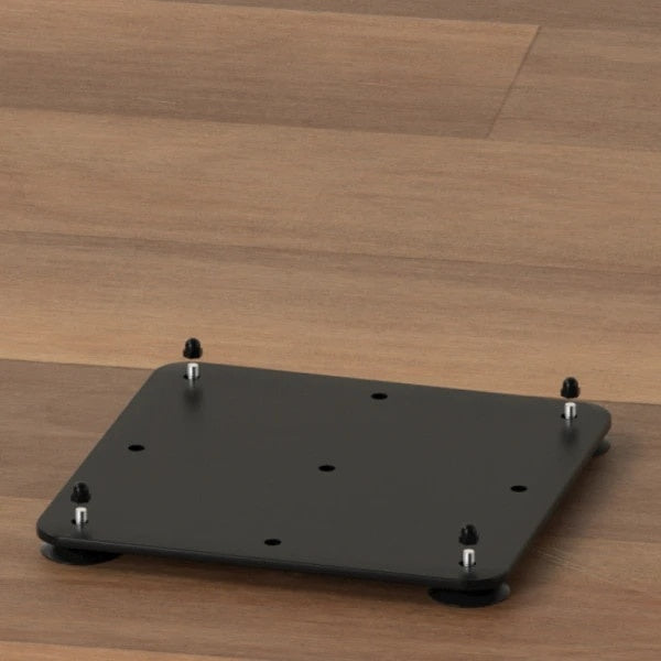Suport pentru hartie igienica, metalic, inaltime 72cm, cu polita pentru accesorii, 2 spatii de stocare hartie igienica, negru