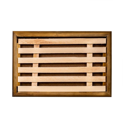 Suport pentru taiat paine cu gratar detasabil, 35x23 cm, lemn fag