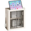 Suport pliabil pentru depozitare router wifi, autoadeziv, dimensiuni 33 cm x 28 cm x 14.3 cm, alb