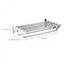 Suport pliabil pentru prosoape, din inox, cu 7 bare, 5 carlige, dimensiuni 12-35.5 cm x 58 cm x 14.5 cm, fixare pe perete, argintiu