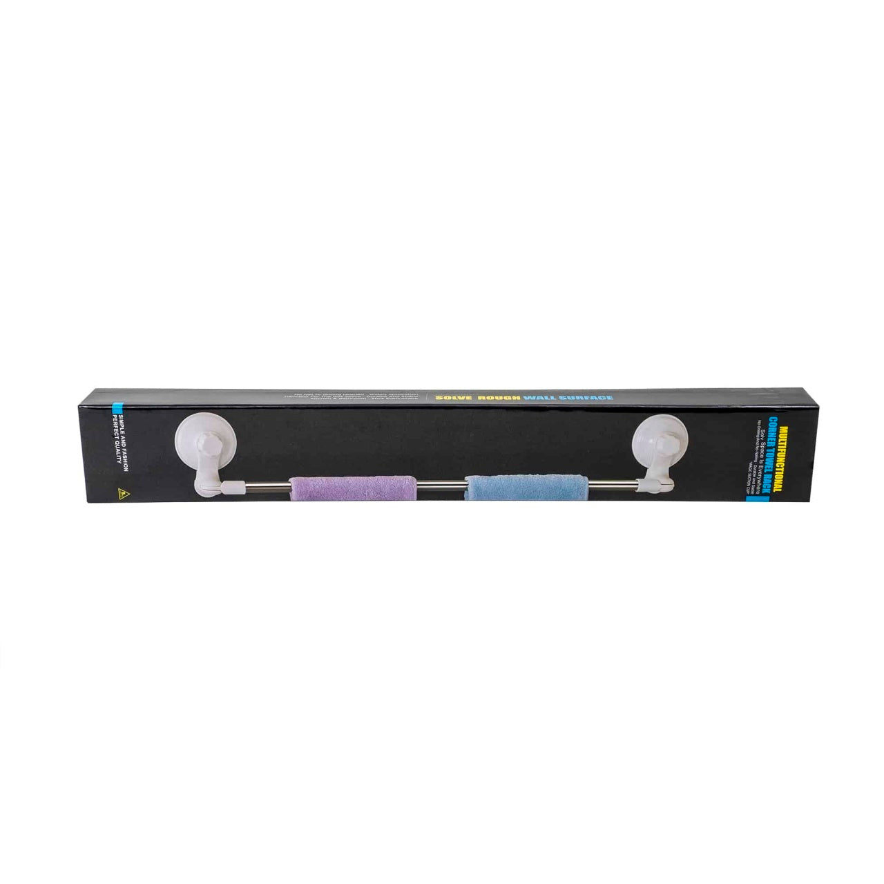 Suport prosop inox cu ventuze, lungime 60 cm, fara gaurire