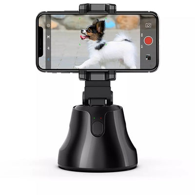 Suport rotativ automat OZ™, pentru telefon cu functie de urmarire automata a miscarii, ideal pentru Vlogging, Video Conferinte, Selfie, negru
