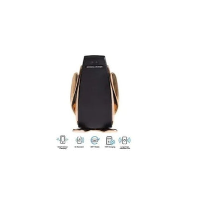 Suport si incarcator auto FOXMAG24, usor de utilizat, compatibil cu Android, iOS, S5, senzor inteligent, gold