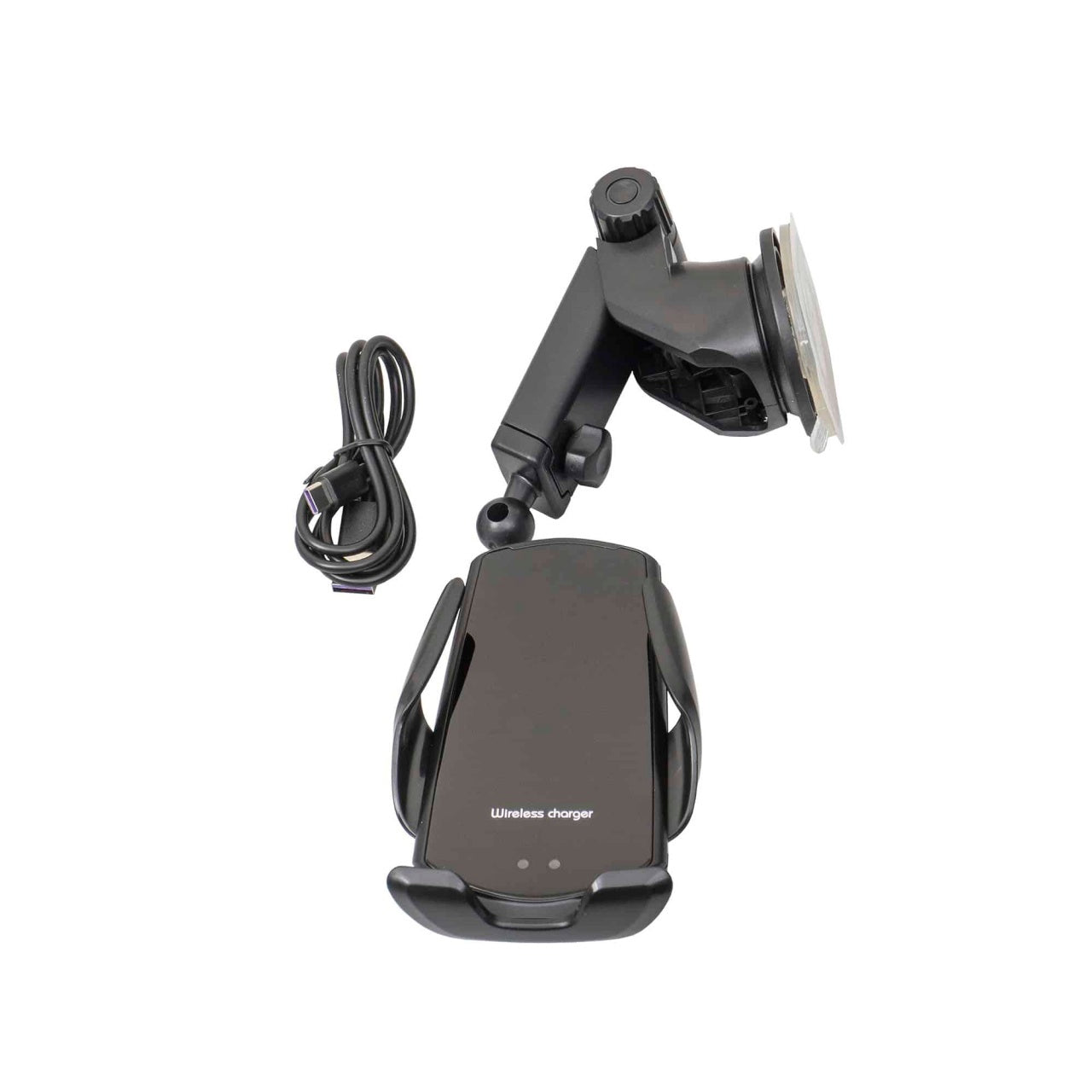 Suport telefon auto universal cu incarcare wireless 10W, dimensiuni 10,5x13 cm