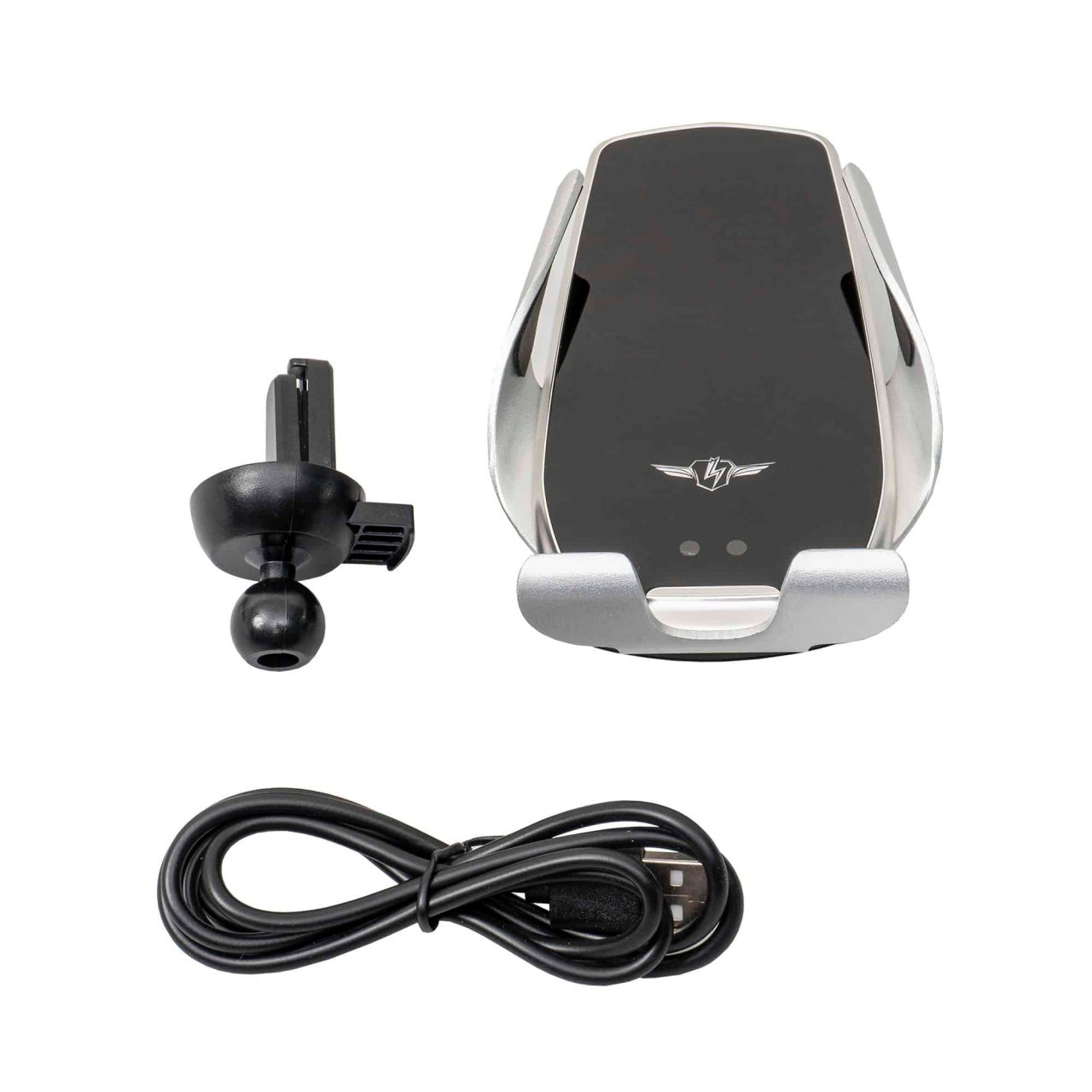Suport telefon auto universal cu incarcare wireless 15W, dimensiuni compacte