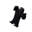 Suport telefon pentru bicicleta, rotativ 360⁰, prindere cu colier, din ABS, universal, negru