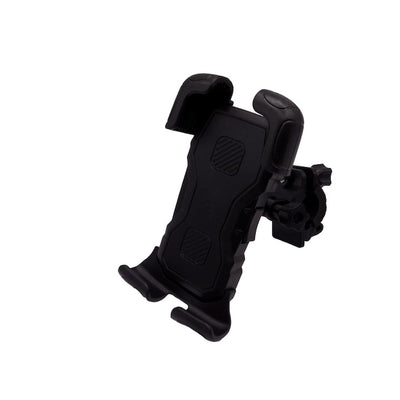 Suport telefon pentru bicicleta, rotativ 360⁰, prindere cu colier, din ABS, universal, negru