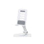 Suport telefon rotativ, pliabil si portabil, inaltime max 15.5cm, alb