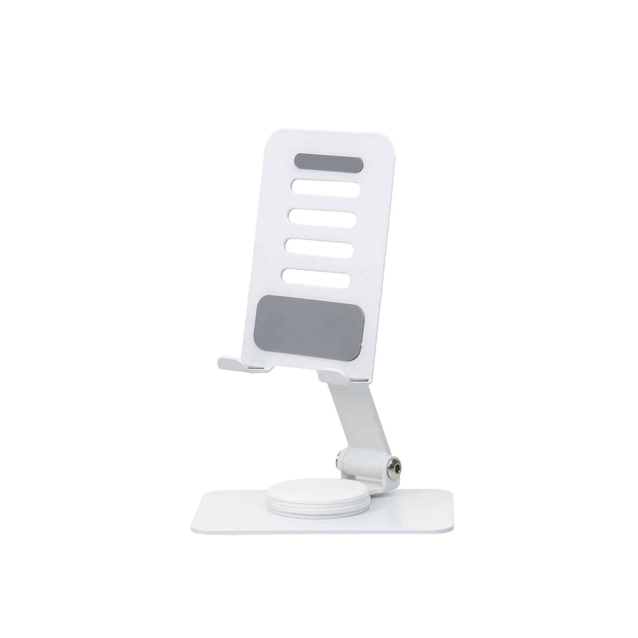 Suport telefon rotativ, pliabil si portabil, inaltime max 15.5cm, alb