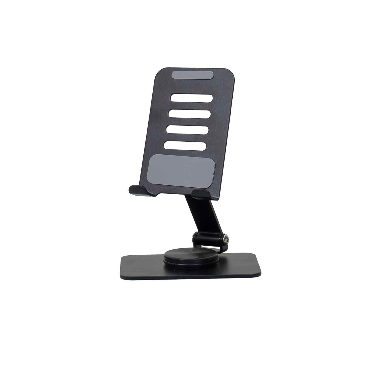 Suport telefon rotativ, pliabil si portabil, inaltime max 15.5cm, negru