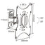 Suport TV de perete mobil 25 - 81 cm