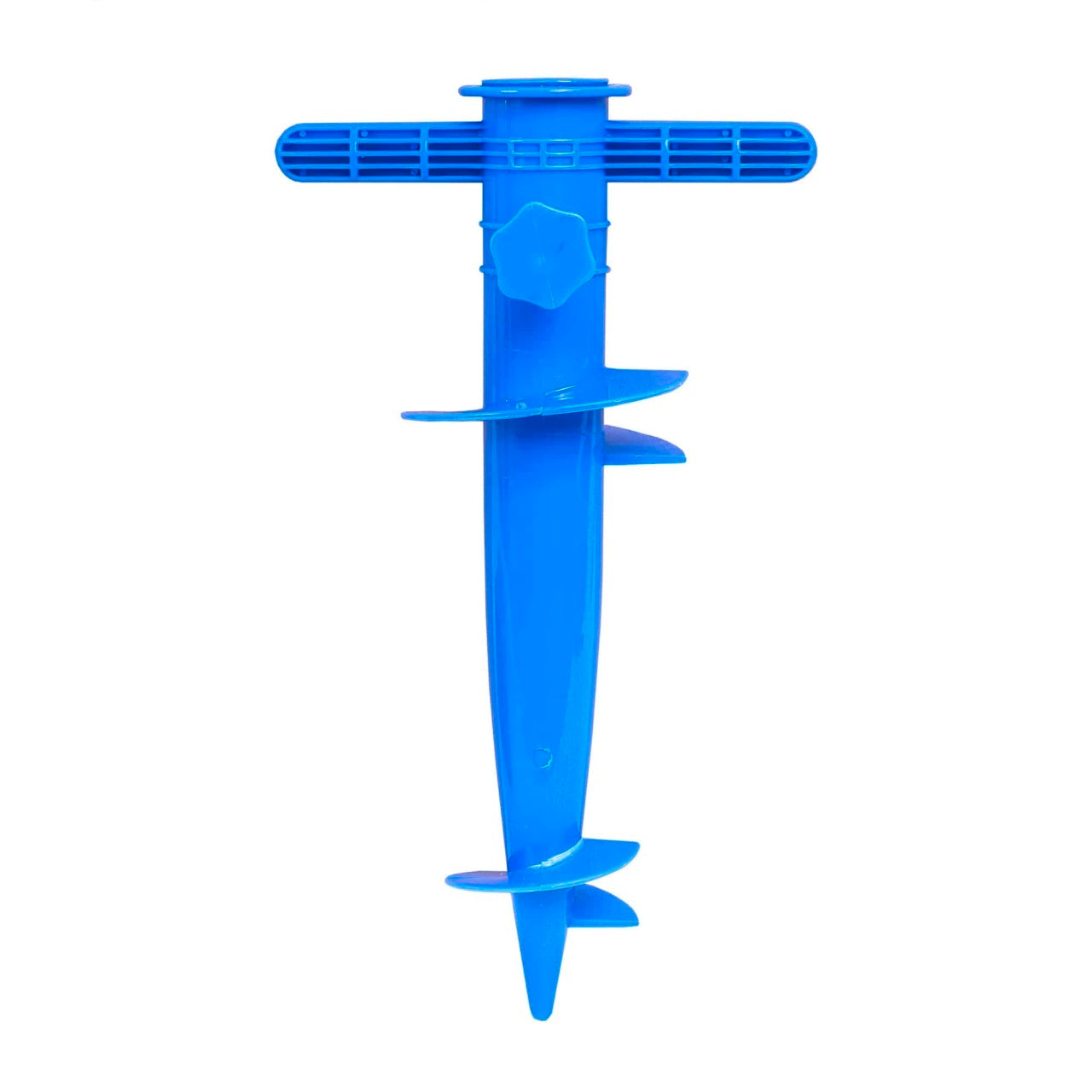 Suport universal pentru umbrela, tip burghiu, 30cm, albastru