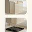 Suport ustensile bucatarie, recipient cutite, cu 3 compartimente, din plastic, dimensiuni 21 x 16 x 15 cm, alb