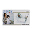 Suport vase etajat cromat, 2 niveluri, 27x39x39 cm, inox si plastic