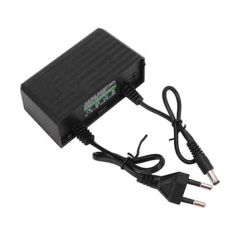 Sursa de alimentare pentru camere de supraveghere, putere 18W, rezistent la apa, cu agatatoare, negru
