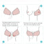 Sutien, autoadeziv, din silicon si textil, cupa A, cu siret de reglare, Push Up, bej