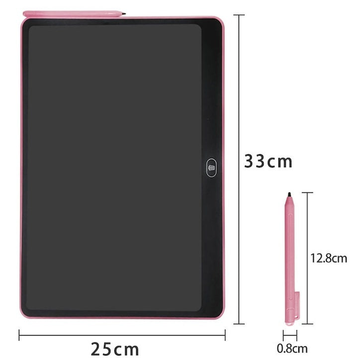 Tableta de scris LCD, multicolor, ABS, 16 inch, pentru copii, Negru