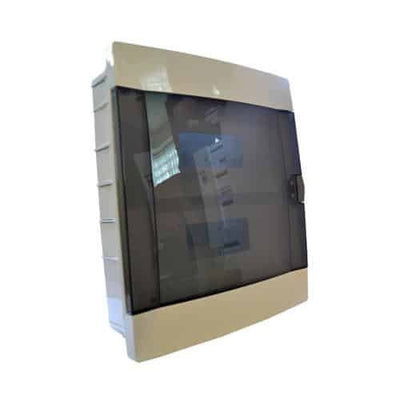 Tablou sigurante ingropat cu 16 module, alb, dimensiuni 290.5x215x110 mm