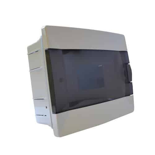 Tablou sigurante ingropat cu 8 module, alb, dimensiuni 175x215 mm