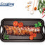 Tava grill din fonta 51x26x2.5 cm, reversibila, compatibila cu toate plitele