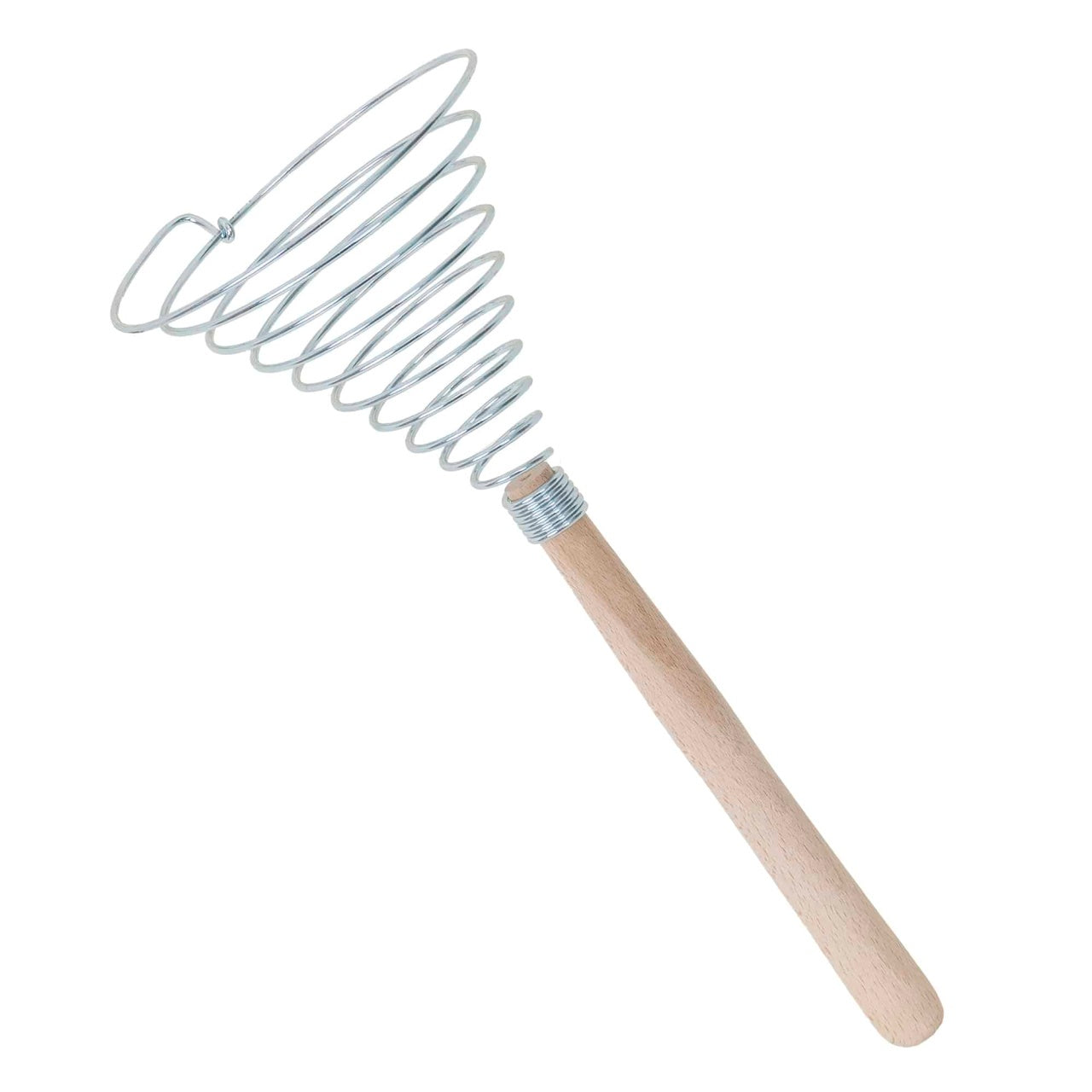 Tel de bucatarie conic spiralat metal si lemn, culoare maro