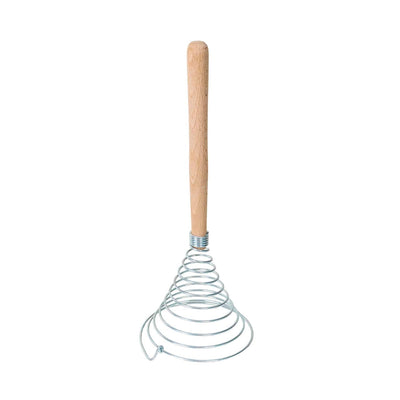 Tel de bucatarie conic spiralat metal si lemn, culoare maro