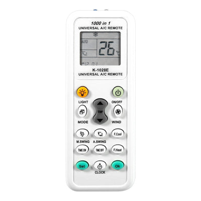 Telecomanda universala pentru aerul conditionat, functie de cautare automata, 8-10 metri, alb