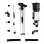 Telescop astronomic, cu obiectiv Barlow, maneta de control, adaptor smartphone, trepied de sustinere, marire 18X la 180X, negru/argintiu