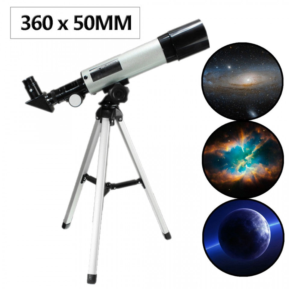 Telescop astronomic FOXMAG24®, 360 mm, Argintiu