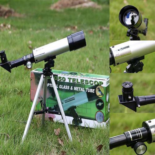 Telescop astronomic FOXMAG24®, 360 mm, Argintiu