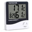 Termometru Meteo FOXMAG24® profesional cu Higrometru Digital Interior si Exterior, Display LCD, Design Slim, Ceas, Valori Min/Max