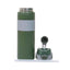 Termos 2 in 1 cu pai, interior inox, 800ml, verde