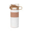 Termos 2 in 1 cu pai, interior inox, capacitate 600ml, culoare alba