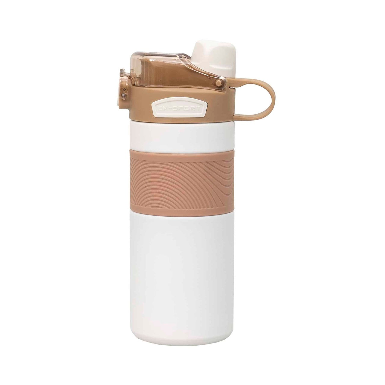 Termos 2 in 1 cu pai, interior inox, capacitate 600ml, culoare alba