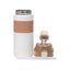 Termos 2 in 1 cu pai, interior inox, capacitate 600ml, culoare alba