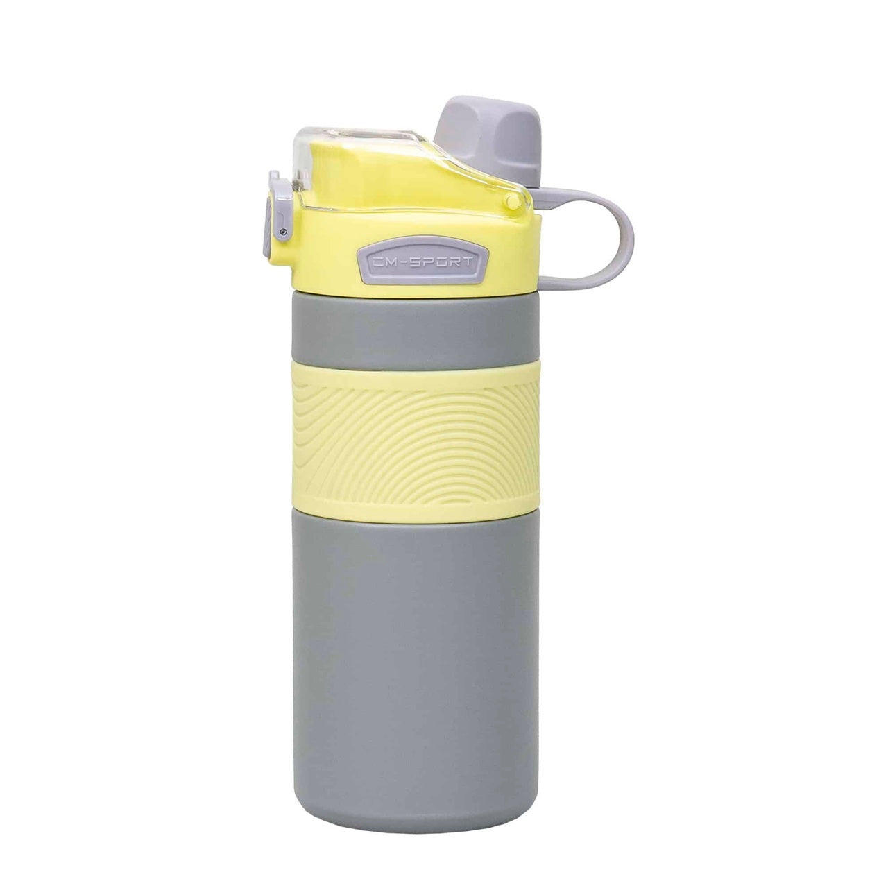 Termos 2 in 1 cu pai, interior inox, capacitate 600ml, galben