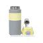 Termos 2 in 1 cu pai, interior inox, capacitate 600ml, galben