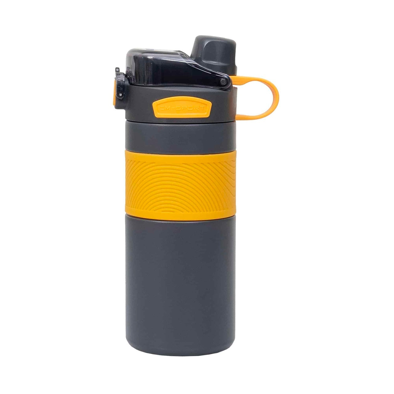 Termos 2 in 1 cu pai, interior inox, capacitate 600ml, portocaliu