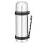 Termos din inox, capacitate 1000ml, cu buton Safe Lock, capac tip pahar, mentine lichidele calde pentru 12 h si reci pentru 24 h, argintiu