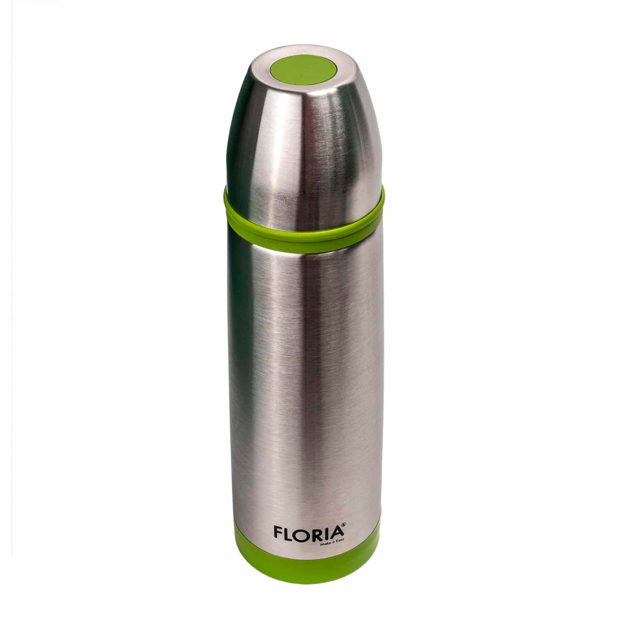 Termos inox 0.8L cu capac pahar si buton antiscurgere, retine temperatura 24h