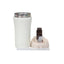 Termos inox 400ml cu inchidere ermetica si pai, alb
