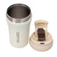 Termos inox 400ml cu inchidere ermetica si pai, alb