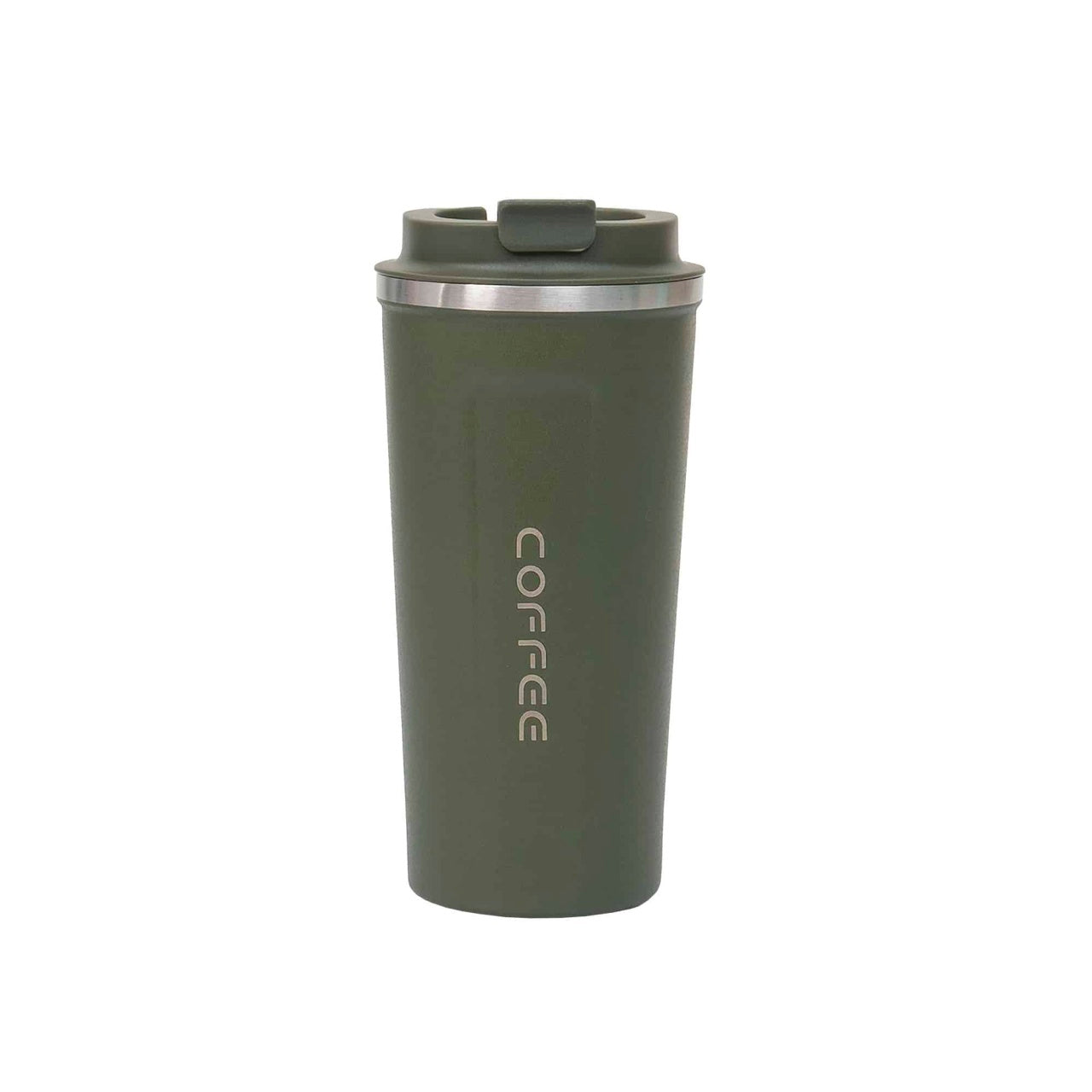 Termos inox 500ml cu inchidere ermetica, culoare verde, capacitate medie