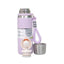 Termos inox 700ml cu capac-pahar mov, sita si bratara transport