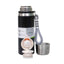 Termos inox interior 700ml cu capac pahar si sita, negru