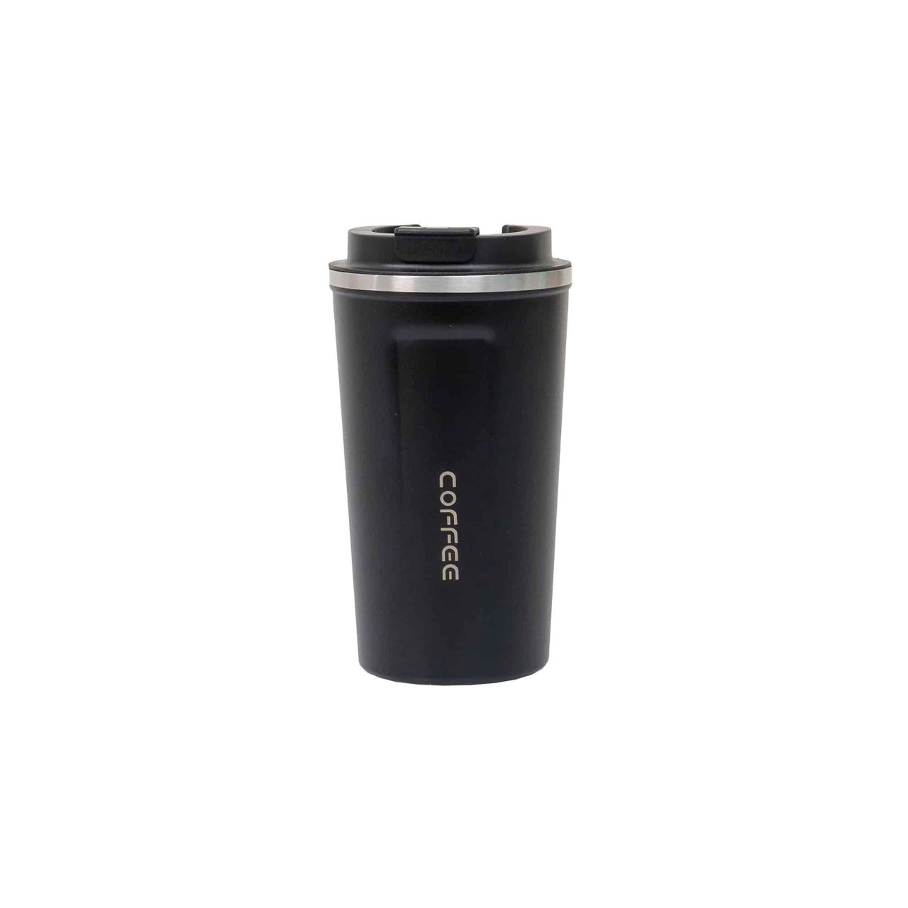 Termos interior inox 380ml cu indicator temperatura si inchidere ermetica, negru